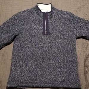 Orvis Brighton sherpa lined quarter zip, M